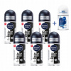 Nivea Men Black&White Antiperspirant 72h pánsky guličkový antiperspirant 50 ml x6 + mini