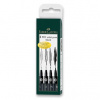 Faber-Castell 167100 Pitt Artist Pen 4 ks S F M B čierna