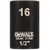 DeWALT DT7534 nástrčná hlavice EXTREME IMPACT 1/2“ krátká, 16 mm