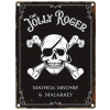 Kov tabliet vývesný štít retro 30x40 Jolly Rogers (Kov tabliet vývesný štít retro 30x40 Jolly Rogers)