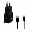 Nabíjačka do siete WG 1xUSB, QC 3.0 + Micro USB kabel (4050) čierna