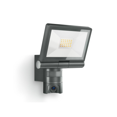 Steinel 065294 senzorový reflektor s kamerou a interkomunikačným zariadením XLED CAM 1 SC antracit, 21W, 3000K