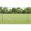 zahrada-XL Stĺp na plot. Strieborná 10 x 0,6 m (25 mm sieť) Oceľ 3353333