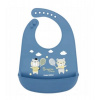 Canpol babies Silikónový podbradník s vreckom, Bonjour Paris - granát Canpol Babies 5901691852327