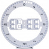 Verk 27451 LED digitálne nástenné hodiny 3D, biele