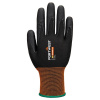 PORTWEST GP GRIP 21 A377 / Máčené nitrilové rukavice - čierna L