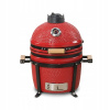 Keramický gril na drevené uhlie Kamado Bono 34 cm MINIMO červený BBQ (Keramický gril na drevené uhlie Kamado Bono 34 cm MINIMO červený BBQ)