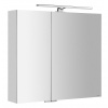 Sapho MIRRÓ galérka s LED osvetlením, 80x70x16cm, biela MC080-0030