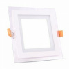Mini LED panel štvorcový Glass zapustený 6W, 4000K, 420lm, VT-602G (V-TAC)