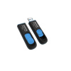 ADATA Flash disk 128GB UV128, USB 3.1 Dash Drive (R:90/W:40 MB/s) čierna/modrá AUV128-256G-RBE