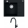 Franke CNG 611-62 TL/2 onyx s excentrom + Franke FC 6051.071 LINA onyx