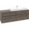 VILLEROY & BOCH Collaro závesná skrinka pod umývadlo na dosku (umývadlo vpravo), 4 zásuvky, 1600 x 500 x 548 mm, Stone Oak, C03000RK