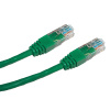 PremiumCord sputp01G patch UTP, RJ45-RJ45, level 5e, 1m, zelený