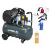 AKCIOVÝ SET SETMB-K106, Olejový kompresor 50 l, 230 V s oddeľovačom a príslušenstvom | 3 500 W | Matabro
