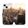 Flipové pouzdro Mobiwear - Apple iPhone 15 - M138P New York (Knížkové flip pouzdro, obal, kryt na mobil Apple iPhone 15 - M138P New York, materiál Umělá kůže + TPU - ochrana 360°, stojánek, silikonová