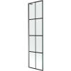 Mexen Next L vaňová zástena 1-krídlová 50 x 150 cm, čierny vzor, gun metal - 895-050-000-03-77-95