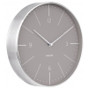 Designové nástěnné hodiny 5682GY Karlsson 28cm
