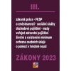 Zákony III 2023 Zákoník práce, Pojištění, Sociální služby