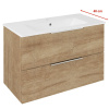 Sapho CIRASA umývadlová skrinka 78x54x39cm, dub alabama, CR792-2222