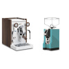 Biepi Sara PID, white/wood + Eureka Mignon Specialita, CR tiffany blue