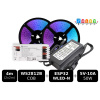 Programovateľný set RGB-IC LED pásika WS2812B COB, IP20 | WLED.sk