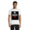 Mr.Right pánske tričko biele 4XS