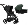 TFK Mono4 2v1 Black Combi carrycot + Seat unit Nenafukovacie kolesá (s výplňou) Hlboká vanička Olive