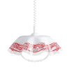 PREZENT 74197 R02 LYRA ACRYL 1xE27/60W,WHITE/RED,PENDANT