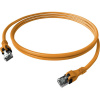 Easylan CPP1OOAOAO0075 RJ45 sieťové káble, prepojovacie káble CAT 6A S/FTP 7.50 m oranžová dvojžilový tienený, bez halogénov, samozhášavý 1 ks; CPP1OOAOAO0075