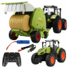 DIAĽKOVO OVLÁDANÝ TRAKTOR, LIS NA SLAMU, HRAČKA, POĽNOHOSPODÁRSKE STROJE, LED 1:24