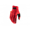 100% Cognito D3O, rukavice - Red/Black Veľkosť: L