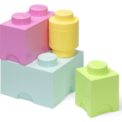 LEGO® úložné boxy Multi-Pack 4 ks - pastelové