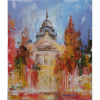Košice za súmraku - Akad. mal. Igor Navrotskyi, originálny, ručne maľovaný obraz M (do veľkosti 65x65cm) Viac farieb