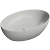 GSI Pura umývadlo 60x42 cm oválny pultové umývadlo sivá/kamenná 884217