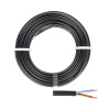 Silový kábel H03 VVH2-F 2x0,75 mm² 20 m čierna