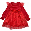Dievčenské šaty - MIDI Painti Dress Veľkosť 164 (Krásne červené šaty Velor Tulle 164)