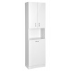 Aqualine SIMPLEX ECO vysoká skříňka s košem 50x180x30cm
