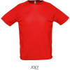 SOL´S ŠPORTY / Pánske raglánové športové tričko - red XS