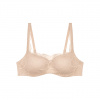 Dámska podprsenka Body Make-Up Illusion Lace Balconette Bra - Triumph naze béžová (00NZ) 075C