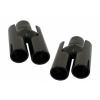 KITT Professional Exhaust Systems Exhaust Muffler Tips suitable for BMW E60 E90 E92 E93 F10 F30 M3 M5 M6 Design Piano Black