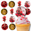 POPLATKY NA BÁBOVKY MUFFINKI sada na narodeniny 12ks - CRISTIANO RONALDO