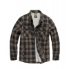 Vintage Industries flanelová bunda CRAFT HEAVYWEIGHT SHERPA GREY CHECK