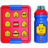 Lego, Svačinový set pro děti (láhev a box) Classic | červené/modrý
