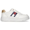 Tommy Hilfiger Derbie FLAG LOW CUT LACE-UP SNEA Biela