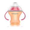 Baby Ono netečúci hrnček s mäkkým náustkom 180 ml oranžový