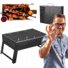 TURISTICKÝ GRIL PRENOSNÝ SKLADACÍ GRIL NA UHLIE (GRIL NA GRIL NA UHLIE TURISTICKÝ PRENOSNÝ SKLADACÍ KUFOR ZÁHRADNÁ RUKOVÄŤ NA BBQ)