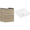 Súprava skrinka Hansgrohe Xelu Q 54021000, umývadlo Hansgrohe Xelu Q 61013450