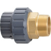 PVC tvarovka - Skrutkovanie 63 x 2“ ext. mosadz