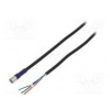 Připojovací kabel M8 PIN 4 přímý 5m zástrčka 0,5A -10÷65°C