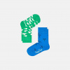 Happy Socks Detské farebné ponožky Happy Socks, dva páry – Umbrella a Clouds